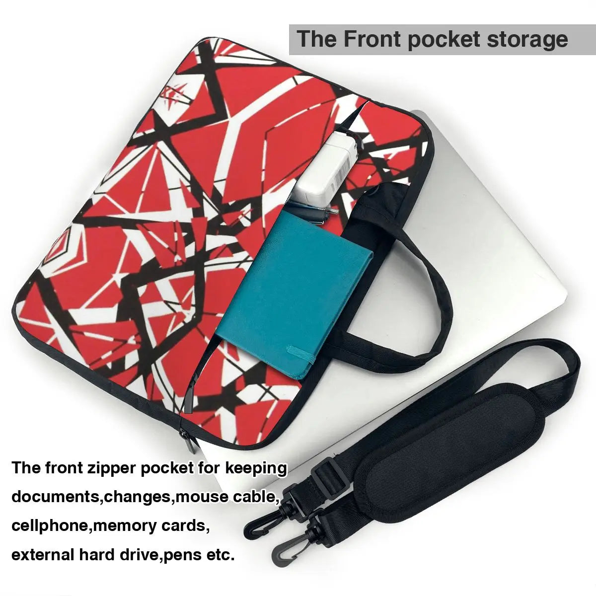 Van Halen Laptop Bag Black White Stripes Sleeve Case For Macbook Air HP Huawei 13 14 Notebook Pouch Shockproof Computer Sleeve - Premium laptop bag from Lizard Vigilante - Just $24.99! Shop now at Lizard Vigilante