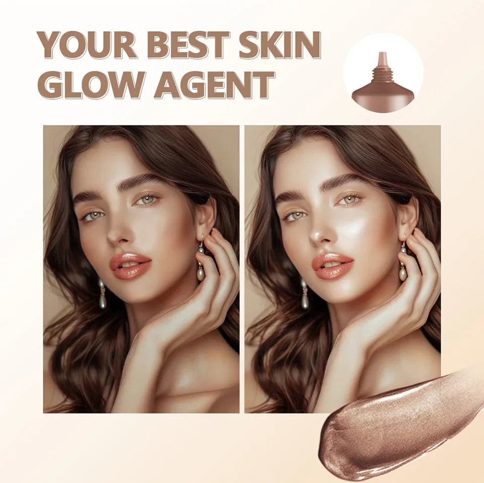 4 Colors Moisturizing Glow Foundation Liquid Long Lasting Natural Lightweight base Multi-purpose Illuminator Highlight Cream