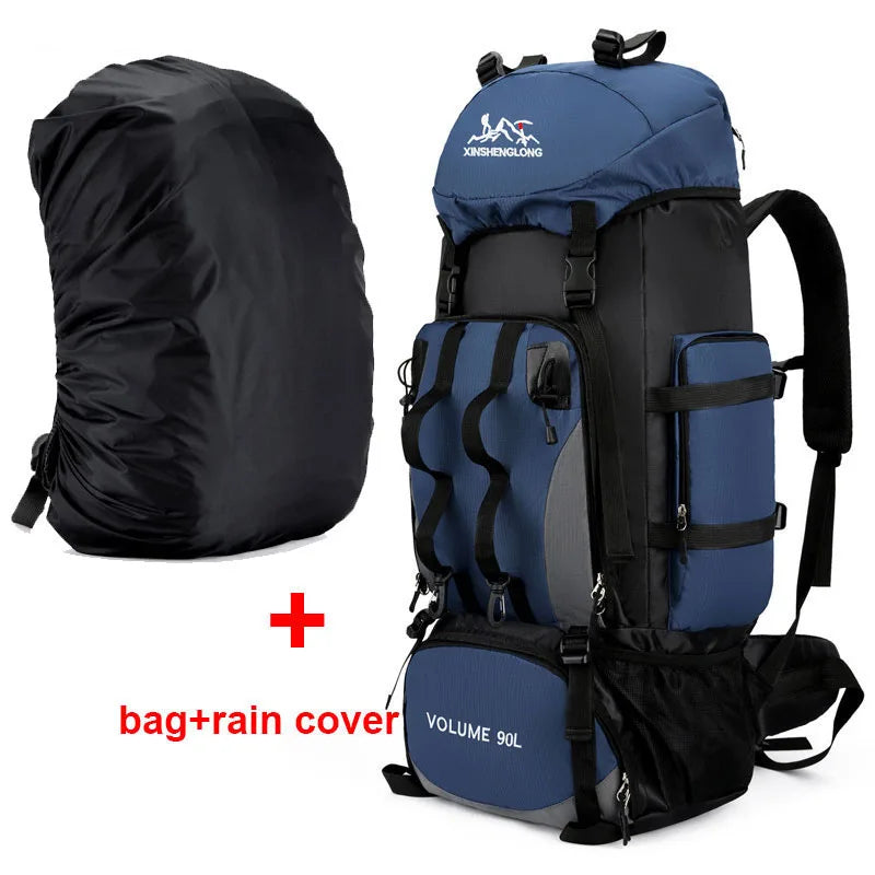 90L Waterproof Hiking Backpack – Durable Trekking Rucksack for Men & Women – Perfect for Outdoor Adventures - Premium backpack from Lizard Vigilante - Just $53.88! Shop now at Lizard Vigilante