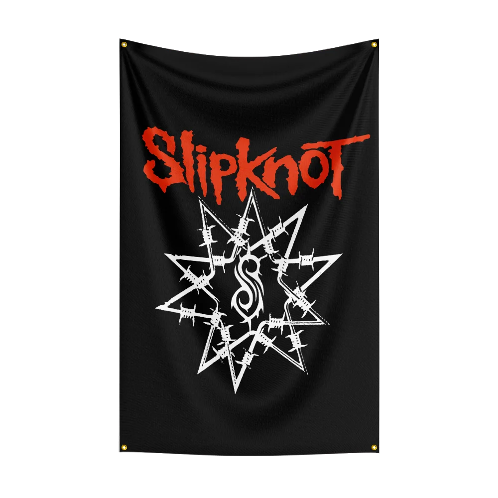 Slipknot Rock Band Flag – 3x5 FT Polyester Indoor & Outdoor Banner for Home, Garage, Room, or Wall Decor - Premium  from Lizard Vigilante - Just $17.99! Shop now at Lizard Vigilante