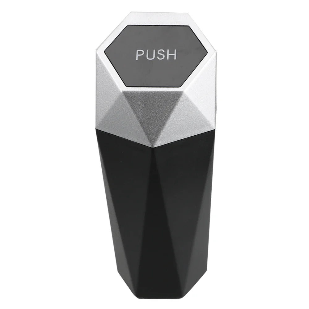 Portable Car Dustbin with Lid Car Trash Can for Automotive Car Home Bedroom Office Leak-proof Auto Trash Bin Mini Garbage Bin