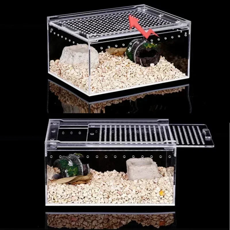 Reptile Breeding Box Transparent Acrylic Spider Lizard Amphibian Terrarium Leak-proof Pet Habitat Arboreal Tarantula Enclosure - Premium pet supplies from Lizard Vigilante - Just $29.99! Shop now at Lizard Vigilante