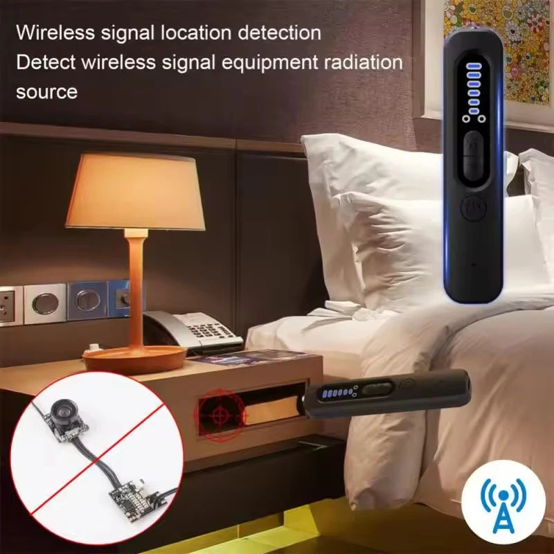 Hidden Camera Detector Anti-Spy Car GPS Tracker Listening Device Bug RF Wireless All Signal Scanner Gadget Security Protection - Premium  from Lizard Vigilante - Just $39.99! Shop now at Lizard Vigilante