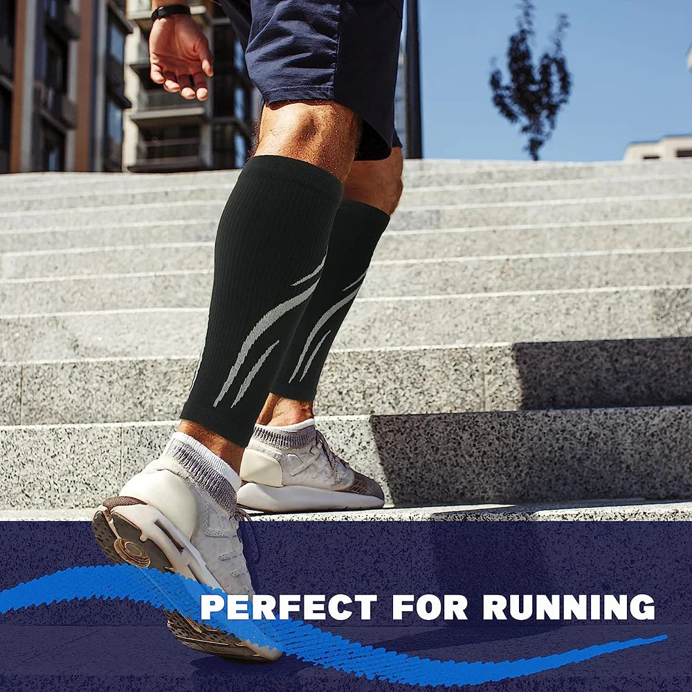 1Pair Calf Compression Sleeve Men & Women -20-30mmHg Shin Splint Compression Sleeve Recover Varicose Veins,Torn Calf,Pain Relief