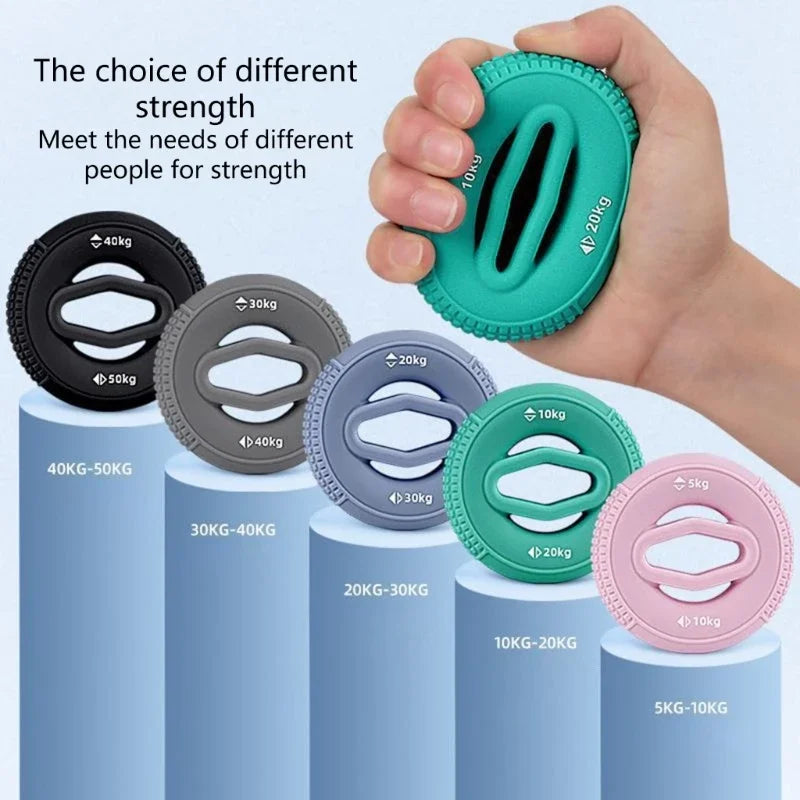 Innstar Hand Grip Strengthener Hand Finger Exerciser Forearm Rings Hand Exerciser Silicone Squeezer Grippers for Finger Physical - Premium hand grip from Lizard Vigilante - Just $10.99! Shop now at Lizard Vigilante