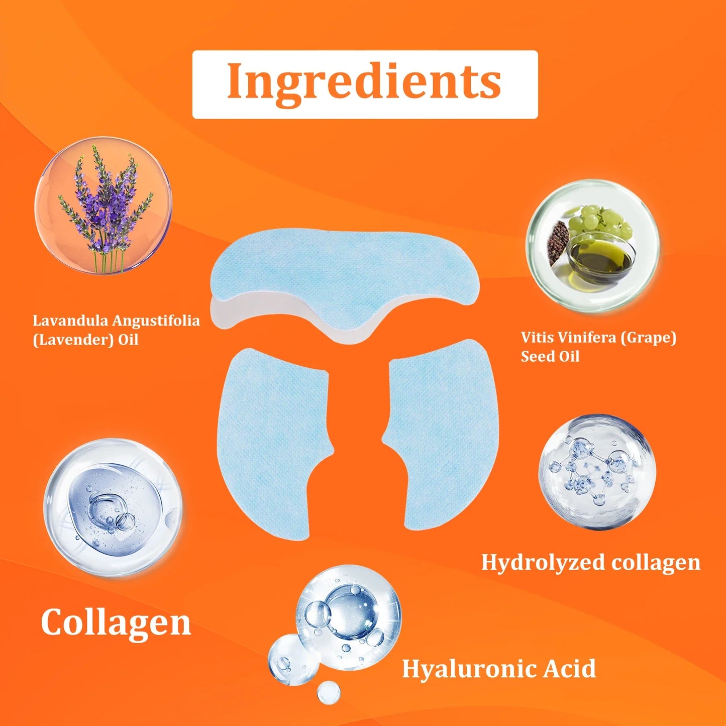 Collagen Film Water Soluble Moisturizer Essence Patch Collagen Soluble Mask Skin Care Product: 3PCS