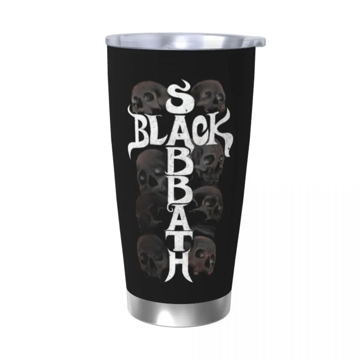 Black Sabbath Skull Insulated Tumbler with Lid Rock Stainless Steel Coffee Mugs Double Wall Thermos Bottle Cups, 20oz - Premium Tumblers from Lizard Vigilante - Just $31.88! Shop now at Lizard Vigilante