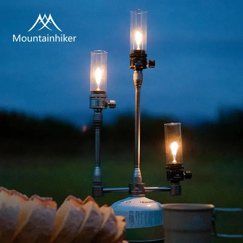 Portable Camping Gas Lamp Mounthiker Candlelight Tent Gas Lamp Home Dinner Decor