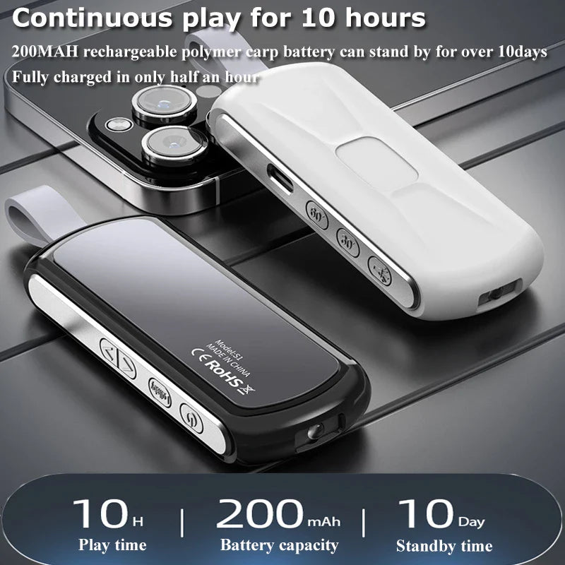 Bluetooth 5.2 Bone Conduction Speaker Under Pillow Noise Reduction Speaker Stereo Music Player with Flashlight Sleep Aid