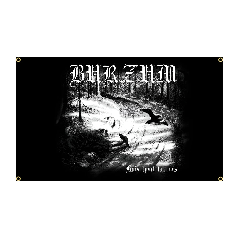 Burzum Black Metal Flag – 3x5 Ft Heavy Metal Polyester Band Banner for Wall Decor and Tapestry - Premium flag from Lizard Vigilante - Just $19.99! Shop now at Lizard Vigilante