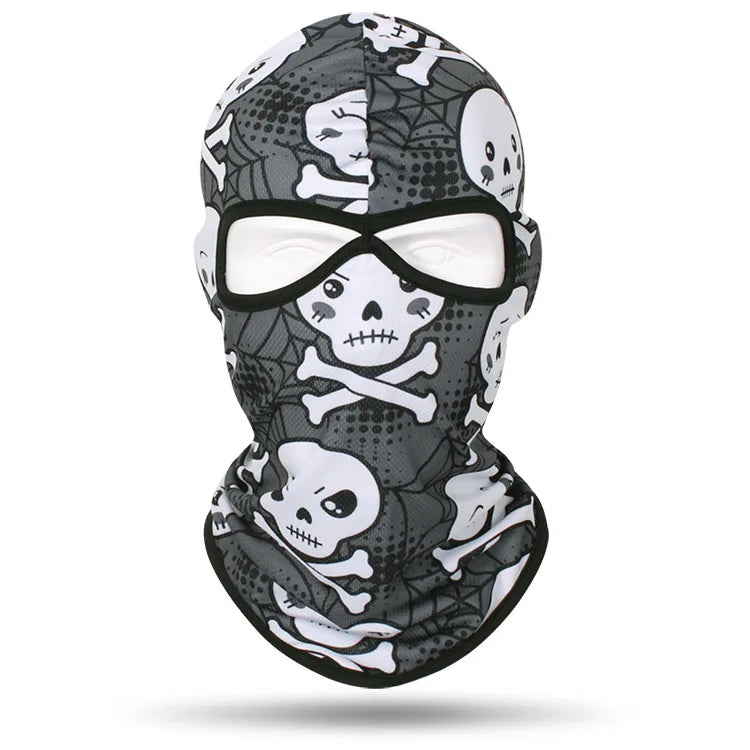 Skull Bandana Balaclava for Men & Women – Halloween Windproof Sports Scarf, Full Face Cover for Riding, Skiing, Fishing, Hiking, and More - Premium T-Shirt from Lizard Vigilante - Just $19.99! Shop now at Lizard Vigilante