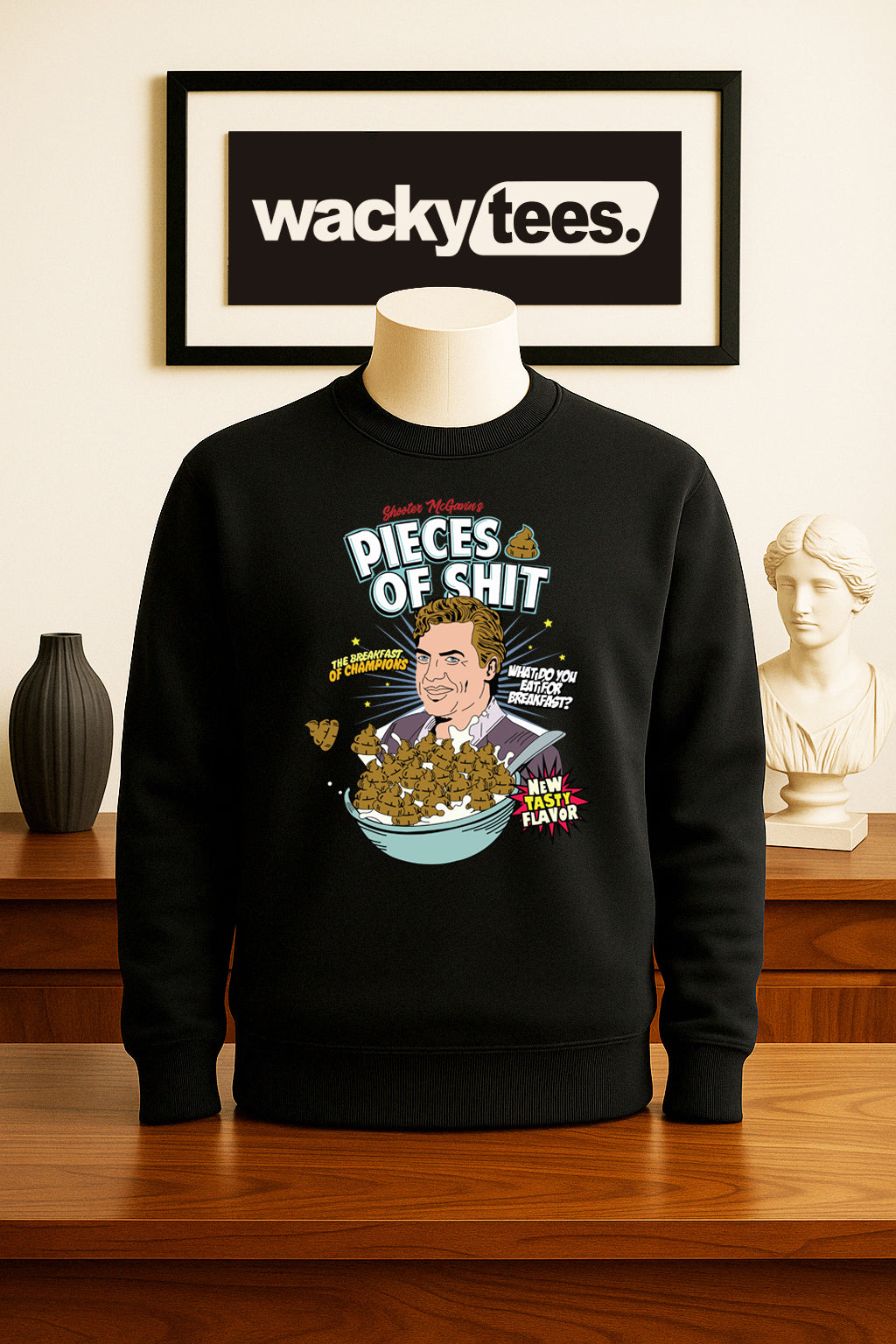 Shooter McGavin Pieces of Shit Happy Gilmore Funny Graphic Tee Shirt