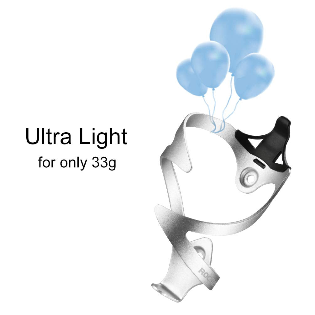 ROCKBROS Lightweight Aluminum Bike Water Bottle Cage - Durable Holder