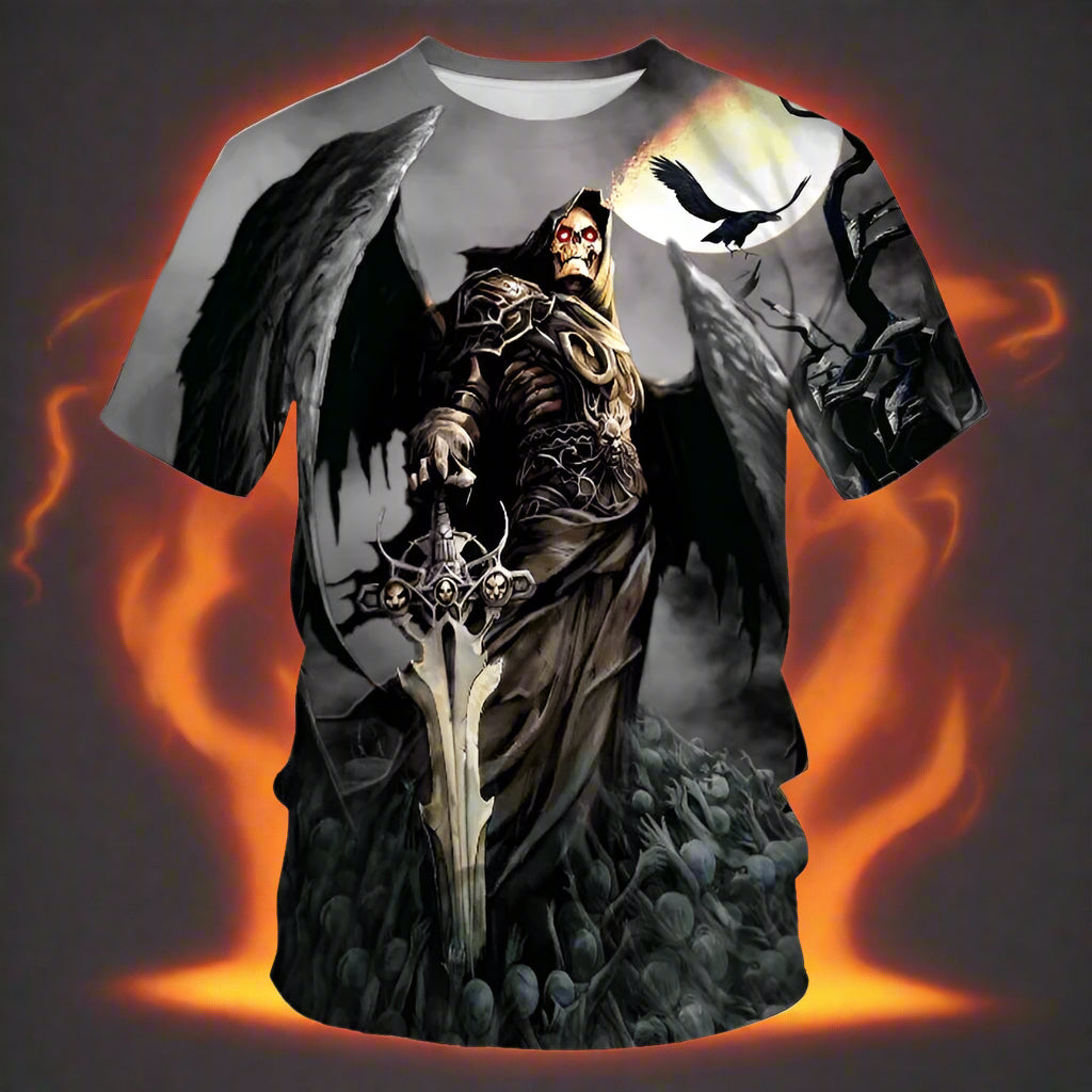 Skull Drinking t-shirt beer man Men's T-shirt Casual Tshirts Men's Tee Tops High Quality Brand T-shirt alt clothes Cool stuff - Premium  from Lizard Vigilante - Just $16.99! Shop now at Lizard Vigilante