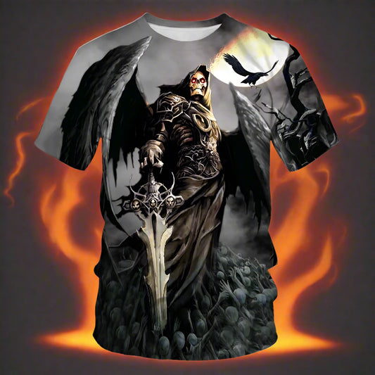 Skull Drinking t-shirt beer man Men's T-shirt Casual Tshirts Men's Tee Tops High Quality Brand T-shirt alt clothes Cool stuff - Premium  from Lizard Vigilante - Just $16.99! Shop now at Lizard Vigilante