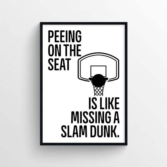 Slam Dunk Bathroom Poster