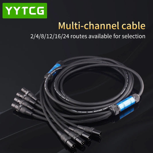 Snake Cable 2 4 6 8 12 channel XLR Cable 3 Pin Male To Female  Multi-Media Professional Audio Extension Stage Extension Cord - Premium  from Lizard Vigilante - Just $221.99! Shop now at Lizard Vigilante