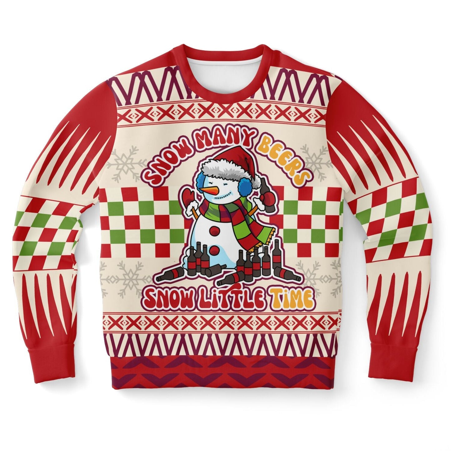 Snow Many Beers, Snow Little Time Christmas Sweatshirt