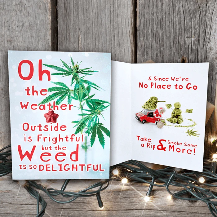 Weed is So Delightful Greeting Cards (1, 10, 30, and 50pcs)