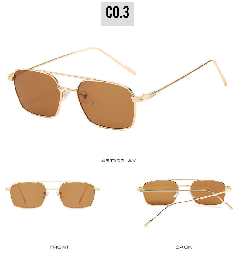 SoraKar “Deadframe 9154” Retro Rectangle Metal Shades – Street-Legal, Stage-Ready UV400 Eyewear for Hardcore Icons - Premium shades from dsers - Just $22.22! Shop now at Lizard Vigilante