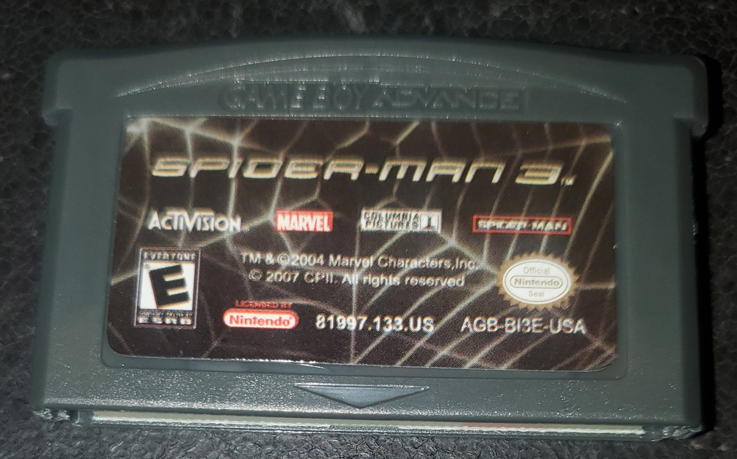 Spider-Man 3 GBA Video Game Boy Advance Nintendo