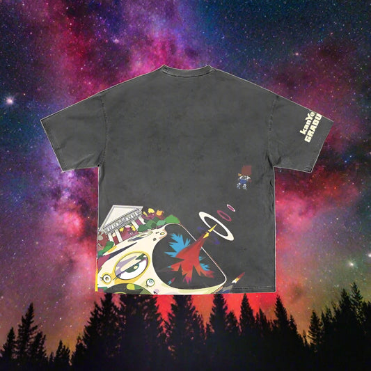 2024 Street vintage anime print washed short sleeve T-shirt Men y2k Goth Harajuku fashion couple casual loose sports T-shirt - Premium  from Lizard Vigilante - Just $140.99! Shop now at Lizard Vigilante