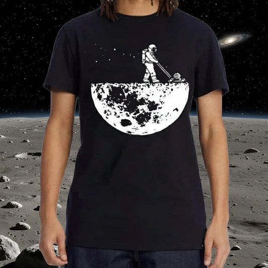 Summer Men T-shirt High Quality 100% Funny Cotton Lunar Cleaner Printing Casual Cool Loose O-neck Male Soft Tshirt Hip Hop Tees - Premium  from Lizard Vigilante - Just $12.99! Shop now at Lizard Vigilante