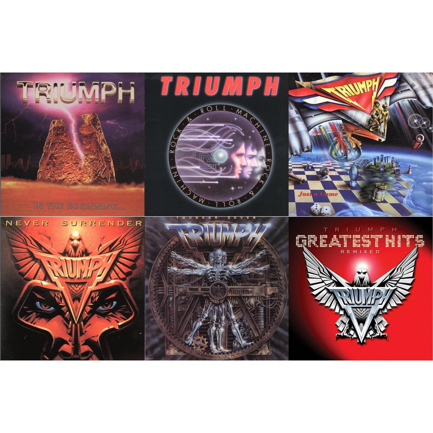 In The Beginning & Rock N Roll Machine & Just A Game & Never Surrender & Thunder Seven & Triumph: Greatest Hits Remixed