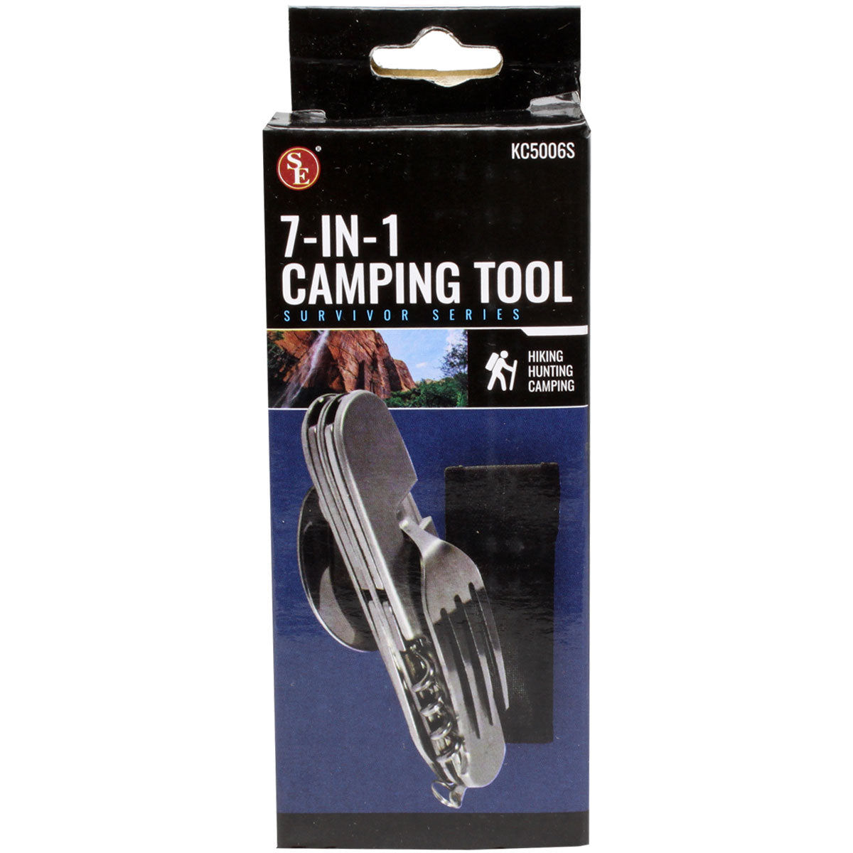 Knife Fork Spoon Combo Utility Tool with Can & Bottle Opener
