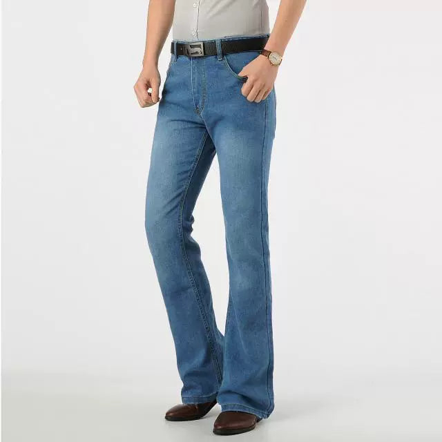 New Men's Bell-Bottom Pants Men's Slim-Fit Slimming Jeans Men's Bootcut Trousers Trousers Flared Jeans Trousers - Premium jeans from Lizard Vigilante - Just $32.99! Shop now at Lizard Vigilante