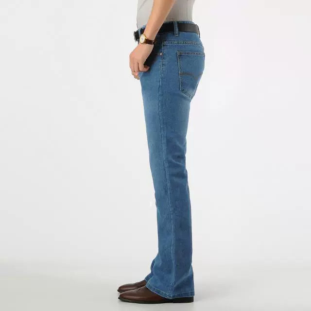 New Men's Bell-Bottom Pants Men's Slim-Fit Slimming Jeans Men's Bootcut Trousers Trousers Flared Jeans Trousers - Lizard Vigilante