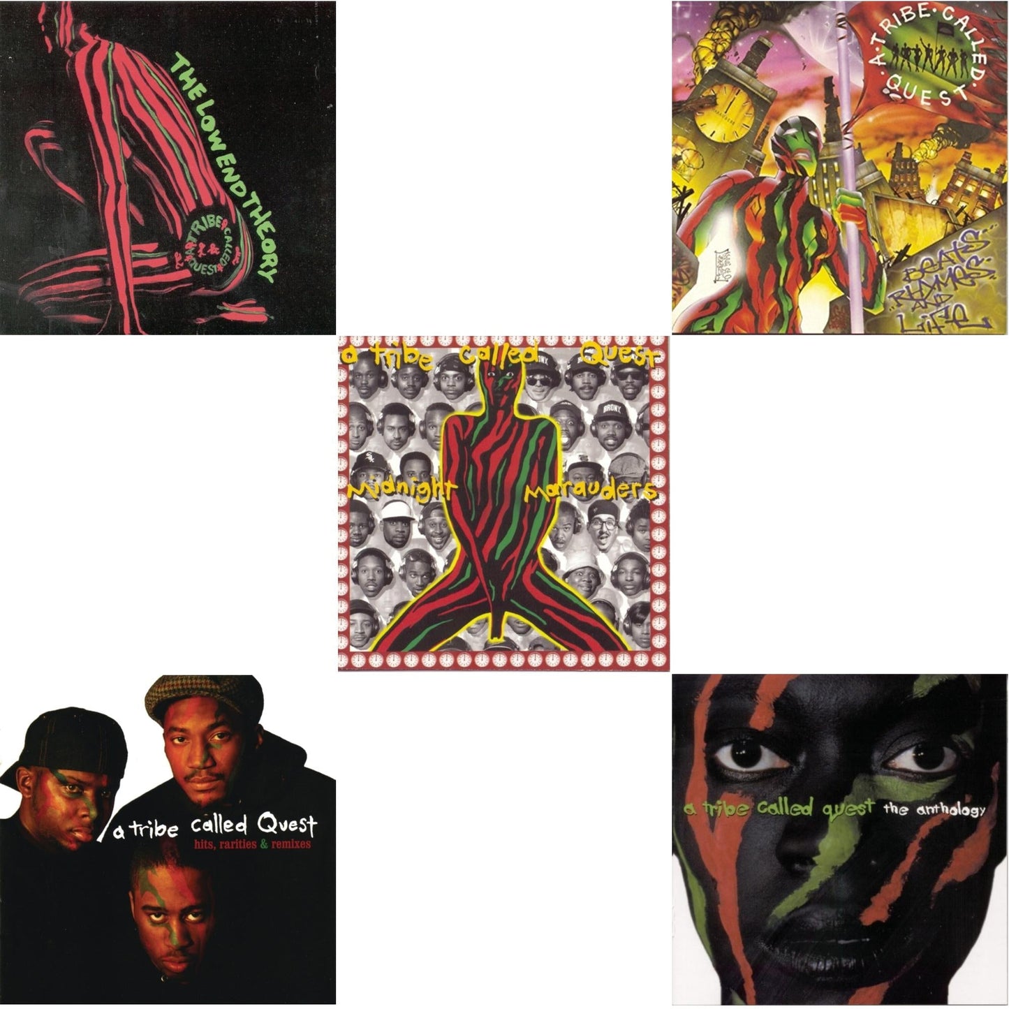 Low End Theory & Midnight Marauders & Beats Rhymes & Life & Anthology & Hits, Rarities & Remixes