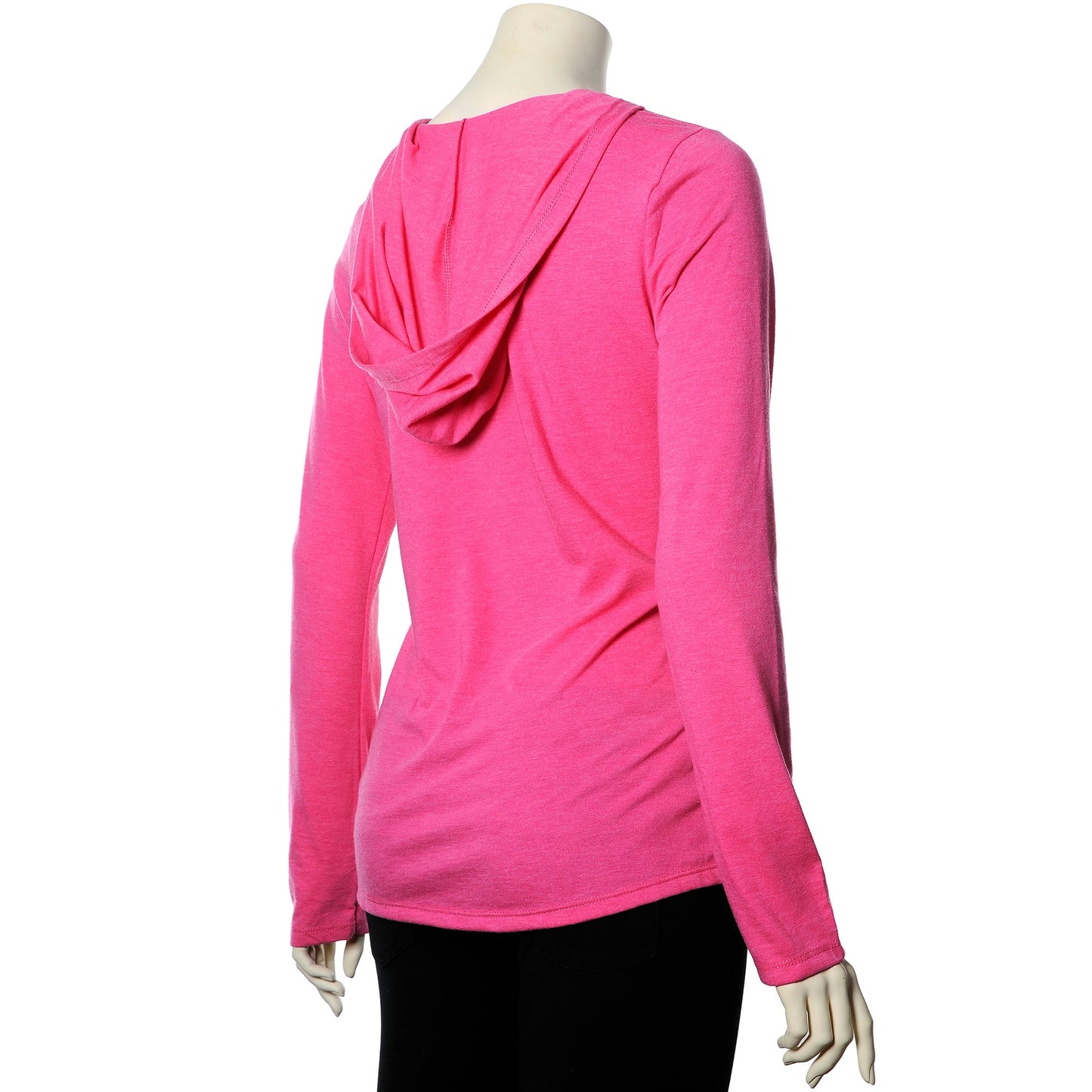 Pierced Inked & Amazing Pink Frost Tapered Long Sleeve Hoodie