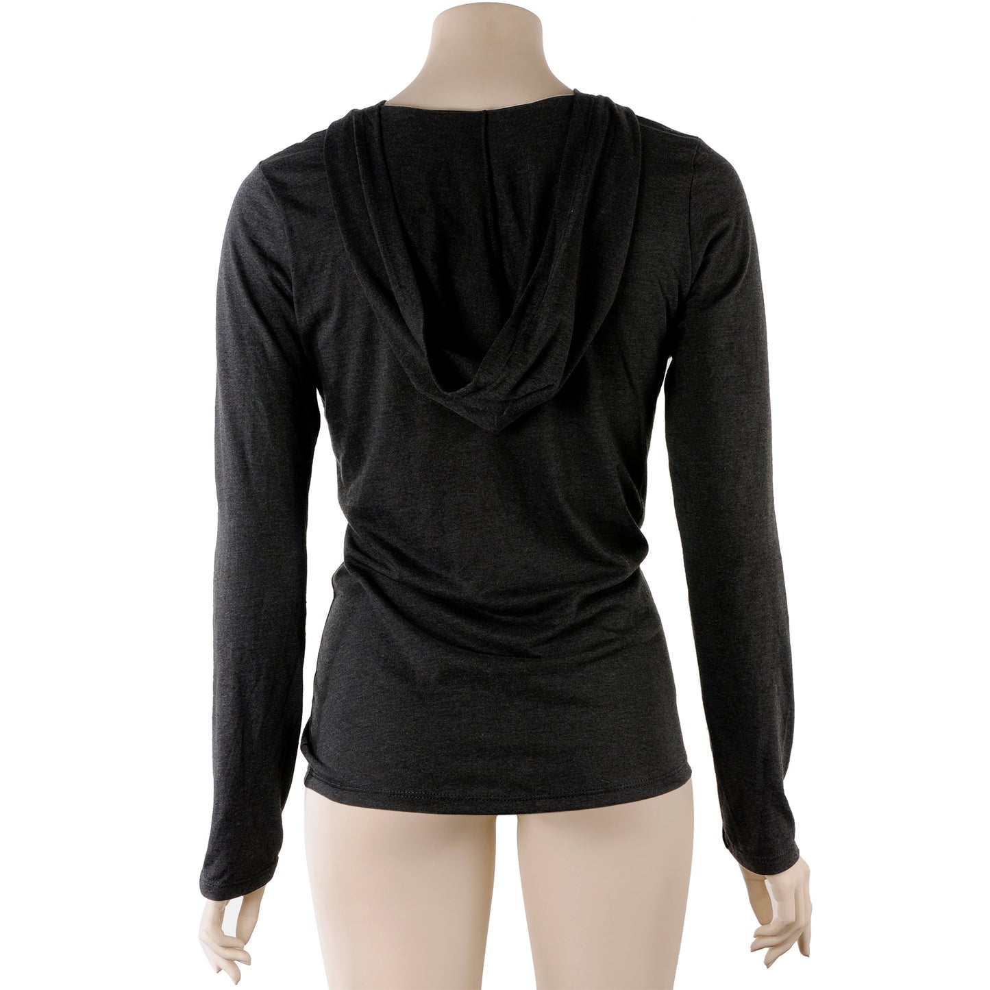 Halloween Glow in the Dark Ghost Boobies Tee Tapered Long Sleeve Hoodie