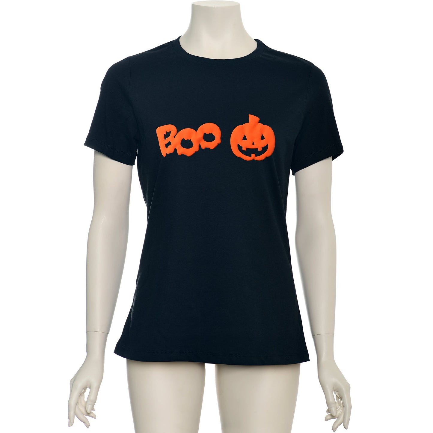 Pumpkin Boo Orange Puff Halloween Tee Shirt
