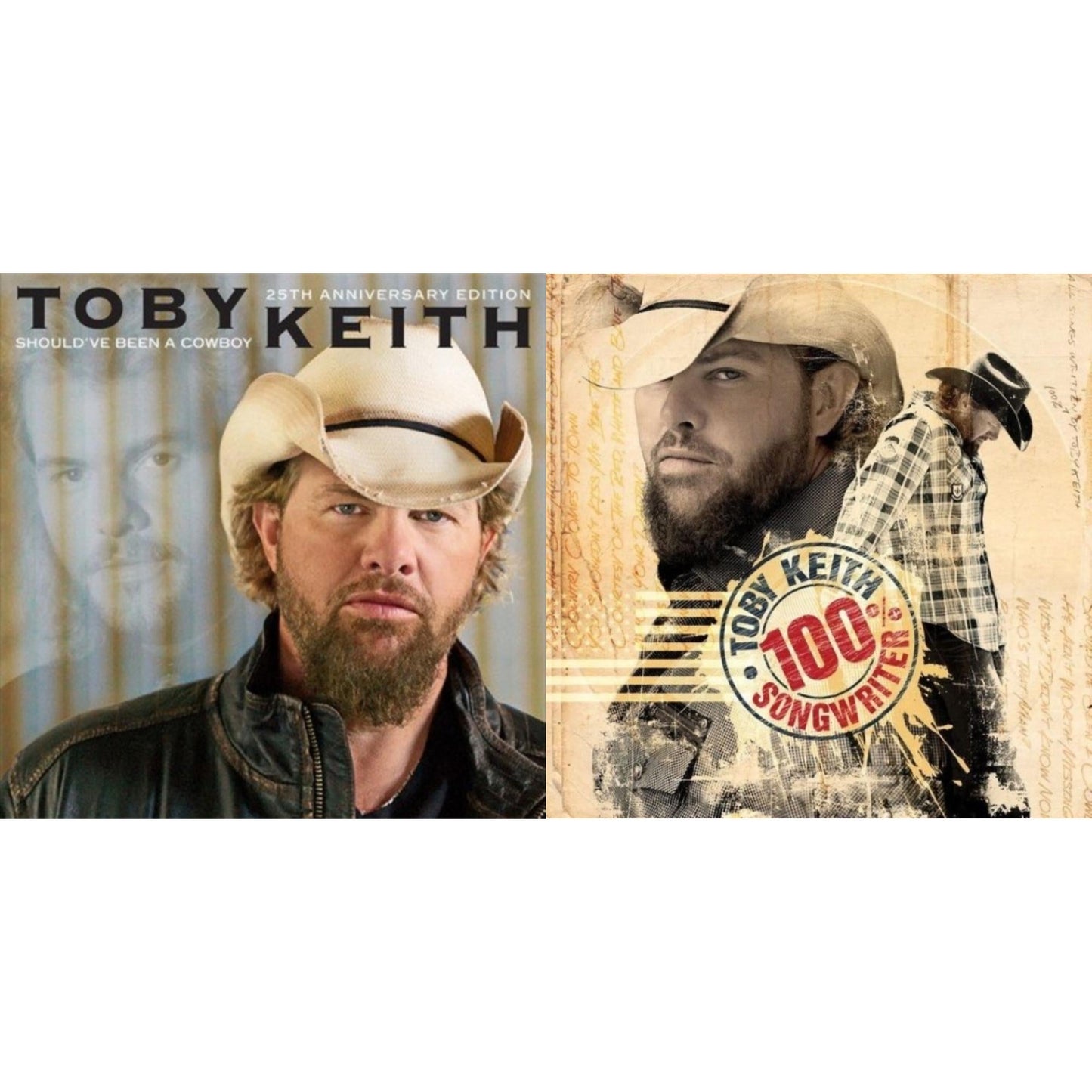 Toby Keith - 100% Songwriter & Should've Been A Cowboy (25Th Anniversary Edition) - LP Vinyl Bundle