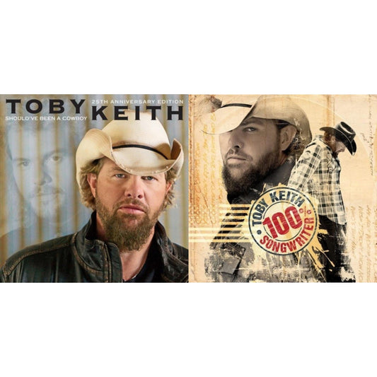 Toby Keith - 100% Songwriter & Should've Been A Cowboy (25Th Anniversary Edition) - LP Vinyl Bundle