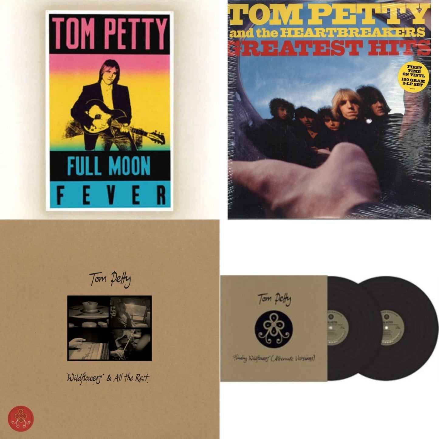 Finding Wildflowers (Alternate Versions) (2LP) & Wildflowers & All The Rest (3LP) & Full Moon Fever (180G) & Greatest Hits (2LP)