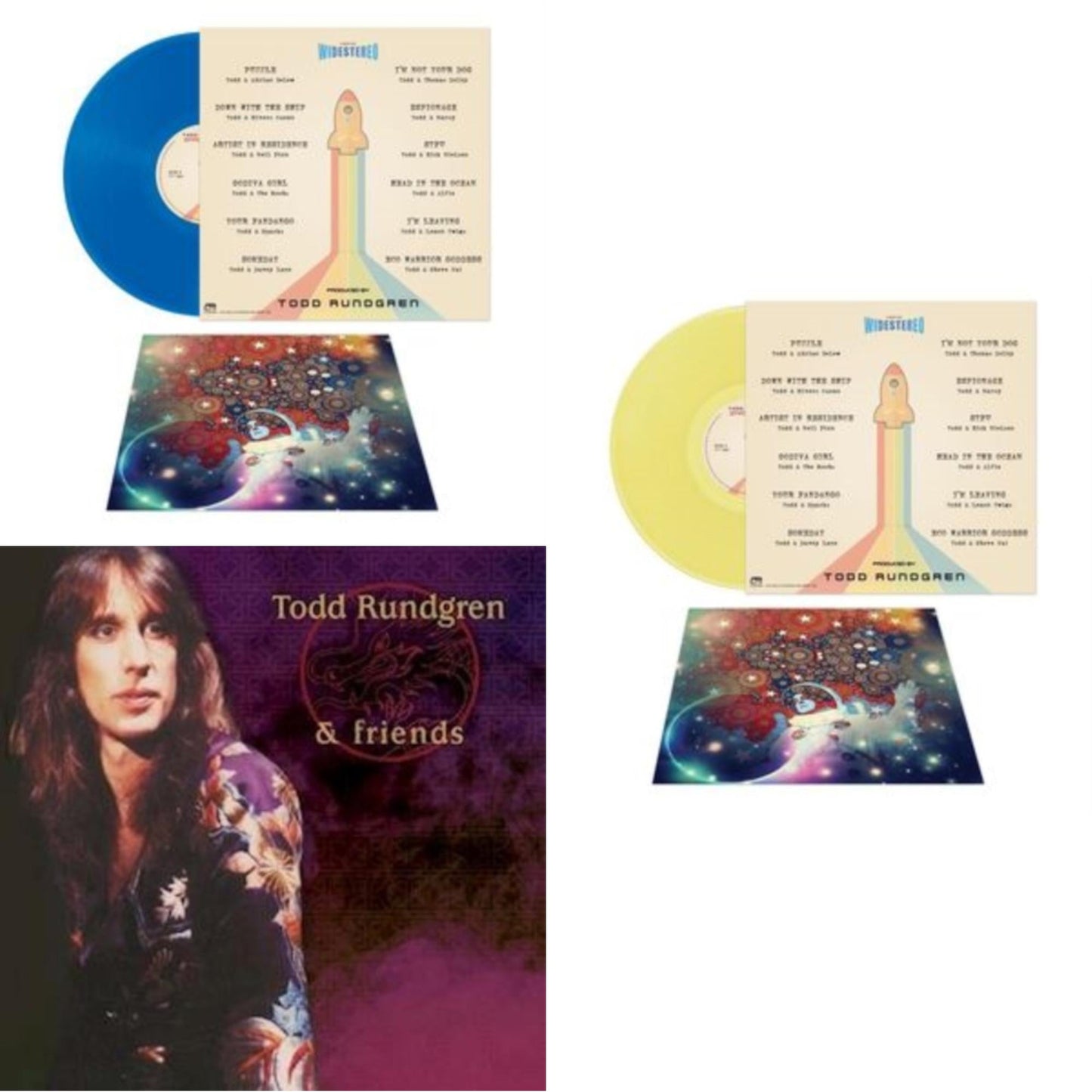 Todd Rundgren & Friends (Purple LP Vinyl) & Space Force (Blue LP Vinyl) & Space Force (Yellow LP Vinyl)