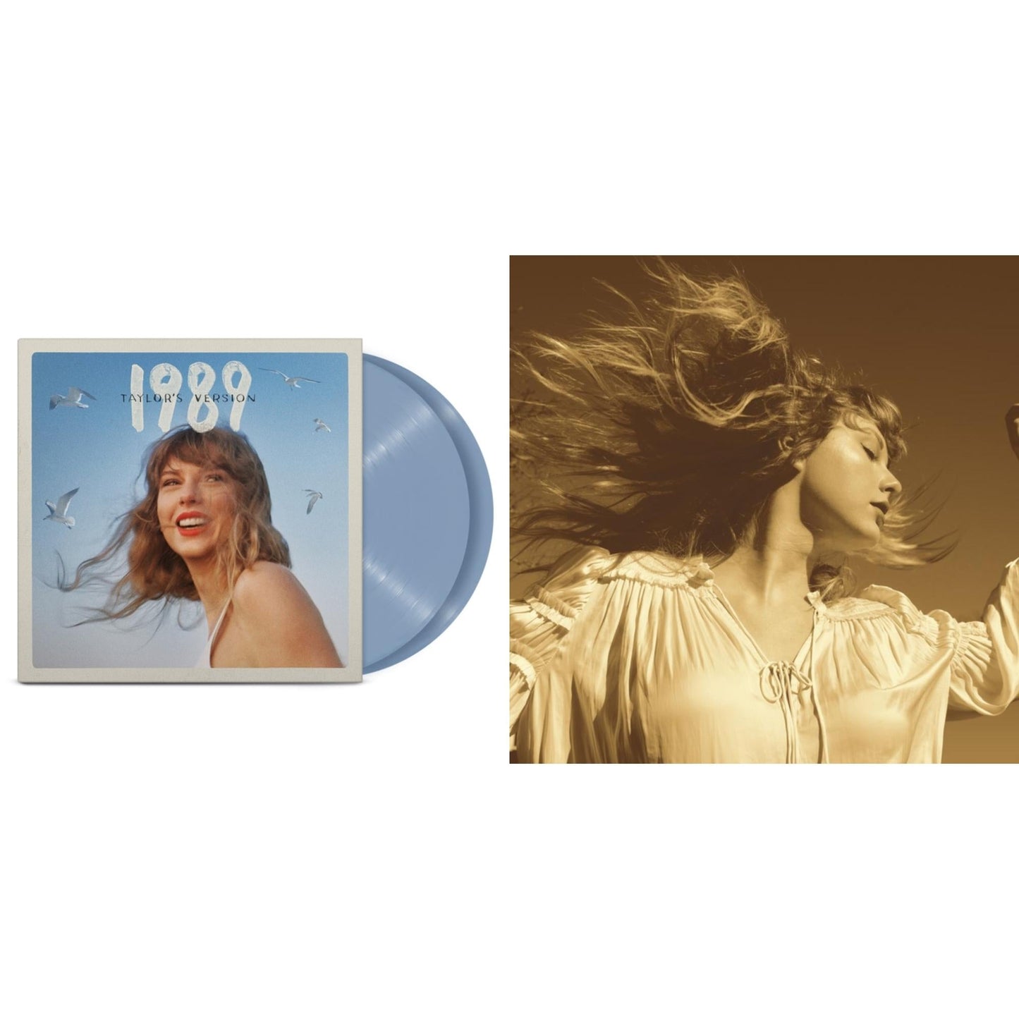 Fearless (Taylor's Version) (Gold Vinyl/3LP) & 1989 (Taylor's Version) (2LP/Crystal Skies Blue Vinyl)