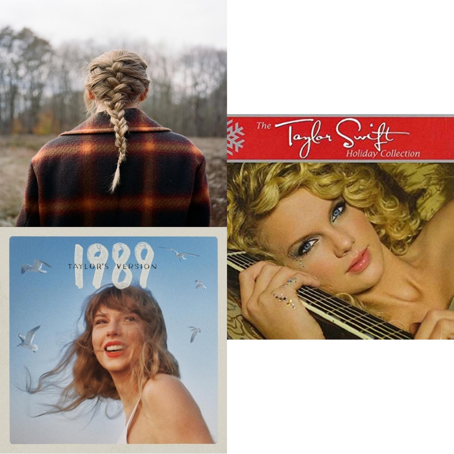 Taylor Swift - Evermore (Edited) & 1989 (Taylor's Version) & Holiday Collection - CD Bundle