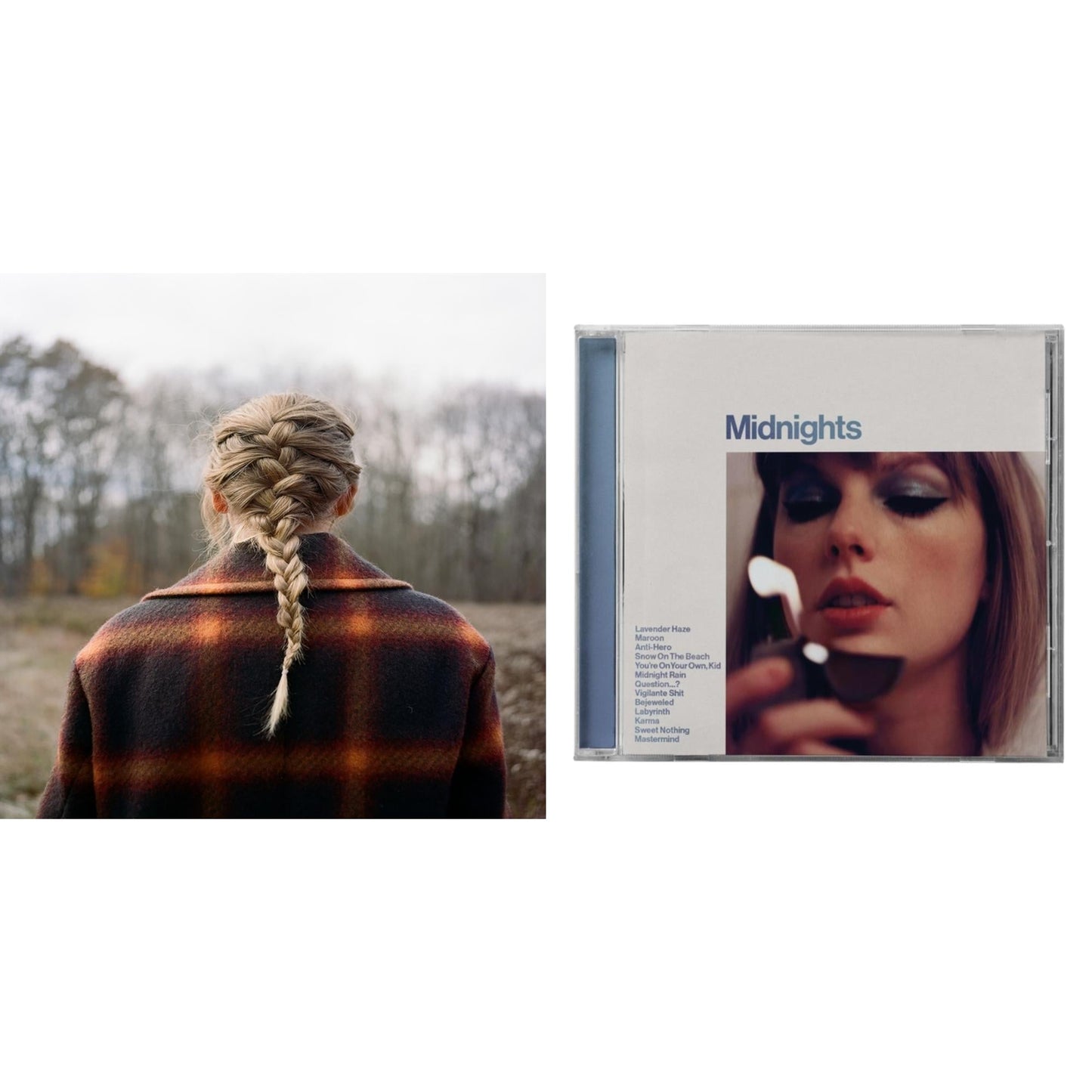 Evermore (X) & Midnights (X) (Moonstone Blue CD)