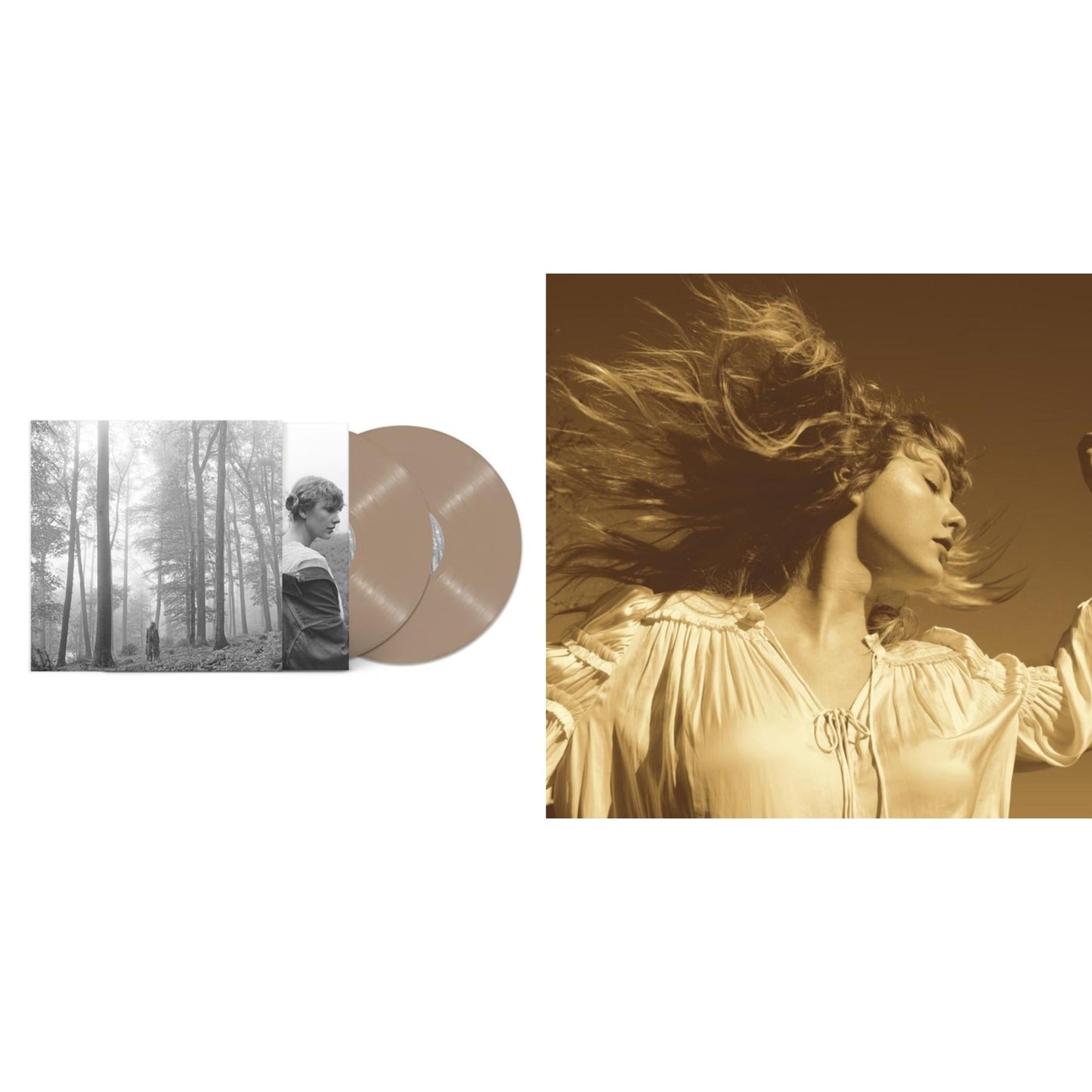 Folklore (X) (Beige Vinyl/2LP) & Fearless (Taylor's Version) (Gold Vinyl/3LP)