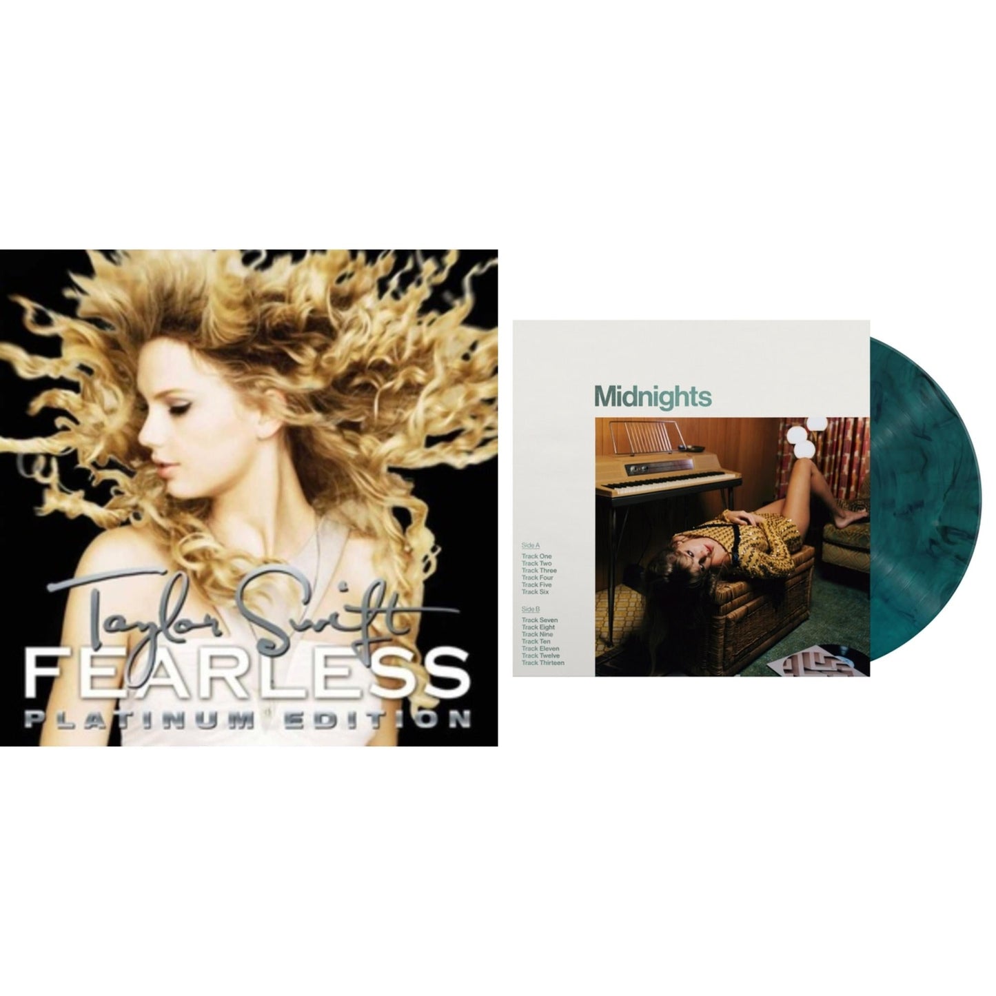 Midnights (X) (Jade Green LP Vinyl) & Fearless Platinum Edition