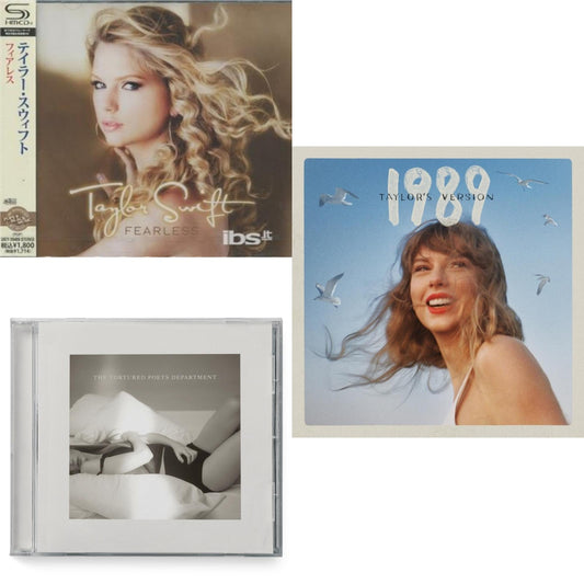 Taylor Swift - Fearless & 1989 (Taylor's Version) & Tortured Poets Department (X) (Manuscript- Bonus Track) - CD Bundle