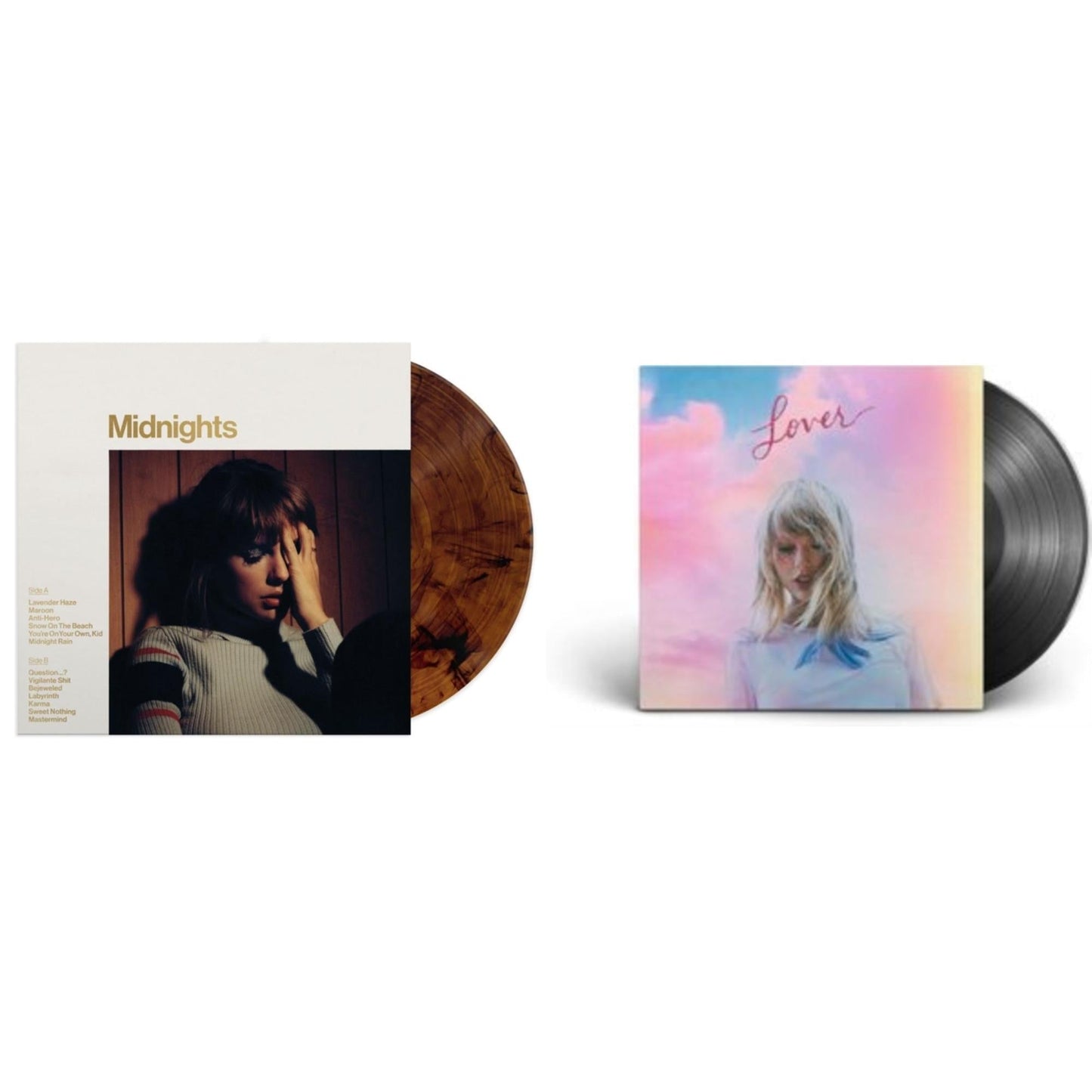 Midnights (X) (Mahogany Color LP Vinyl) & Lover (2LP)