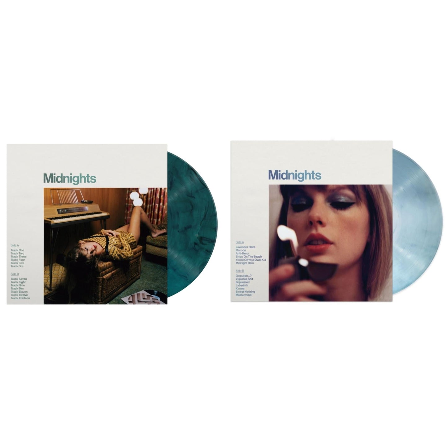 Midnights (X) (Moonstone Blue LP Vinyl) & Midnights (X) (Jade Green LP Vinyl)