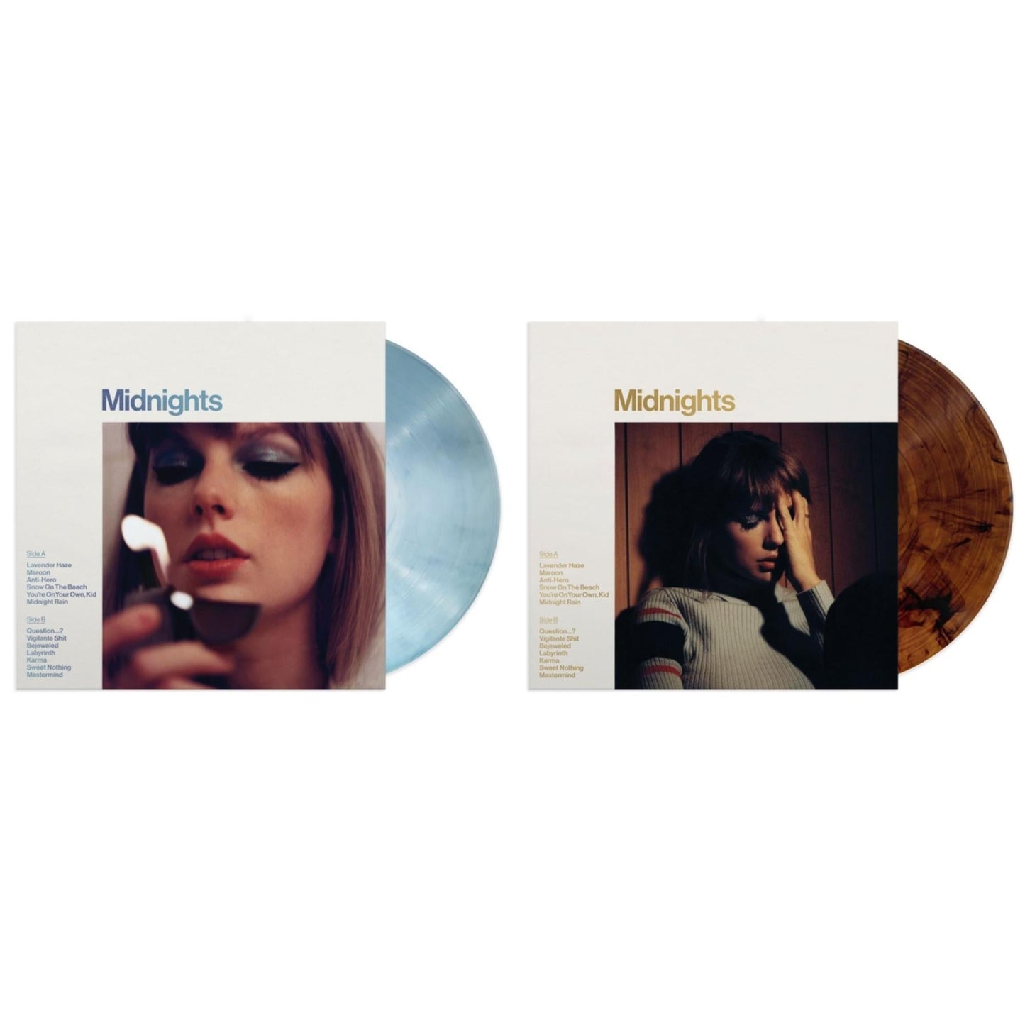 Midnights (X) (Moonstone Blue LP Vinyl) & Midnights (X) (Mahogany Color LP Vinyl)