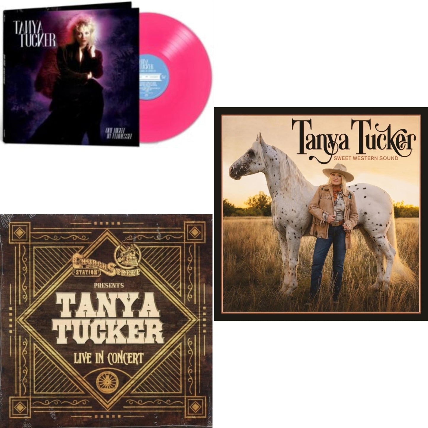 Live At Church Street Station & Sweet Western Sound & One Night In Tennessee (Pink LP Vinyl)