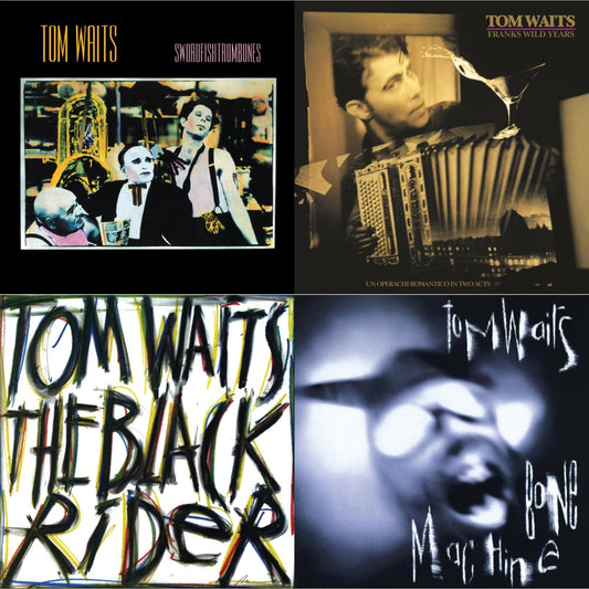 Tom Waits - Black Rider (Remaster) & Frank's Wild Years (Remaster) & Swordfishtrombones (Remaster) & Bone Machine (Remaster) - LP Vinyl Bundle